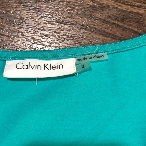 Calvin Klein Ruffled Sleeveless Sheath Dress 2 - Picture 4 of 7